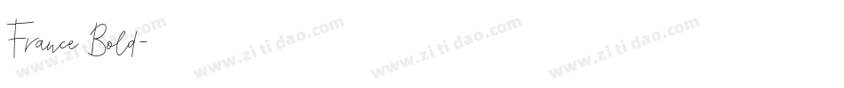 France Bold字体转换